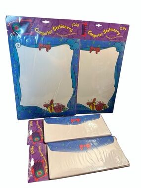 Vintage 2000 USPS Wholidays How The Grinch Stole Christmas Stationary & Envelope